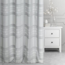Ριγέ ύφασμα κουρτίνας με οριζόντιες γραμμές για minimal χώρο