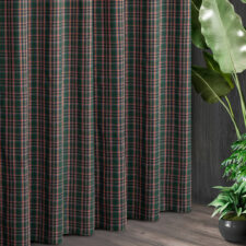 Καρό ύφασμα κουρτίνας για κλασσική διακόσμηση