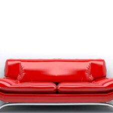 γυαλιστερή δερματίνη κόκκινη