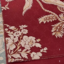 Μπορντώ χρυσά υφάσματα