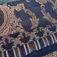 μπλε κλασσικο σετ υφασματων