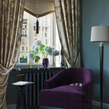 Υφασμάτινη κουρτίνα κλασικού στυλ με κομψή πτώση