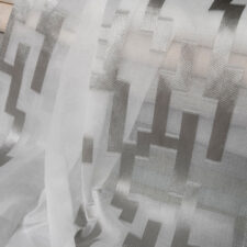 Κουρτίνα δαντέλα πολυτελείας με κομψό μοντέρνο σχέδιο