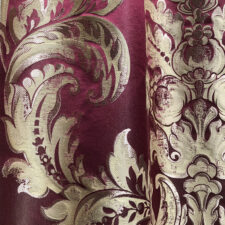 Κλασικό αριστοκρατικό ύφασμα κουρτίνας για σαλόνι σε μωβ