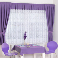 οργανζα με κεντητες λεβαντες