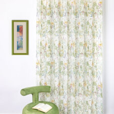 κουρτινα λουλουδατη