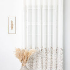 λεπτη μοντερνη φλοραλ κουρτινα