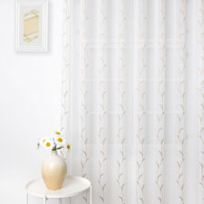 λεπτη κεντητη κουρτινα φλοραλ