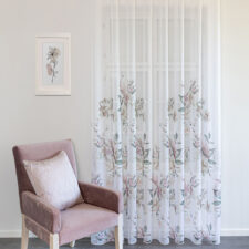λεπτη κουρτινα φλοραλ