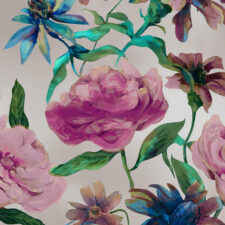 Υφασμάτινη επίπλωση με κομψό floral μοτίβο