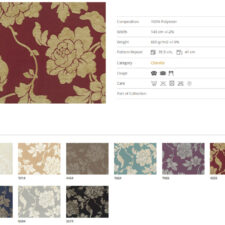 Πολυτελή floral ύφασματα επίπλωσης για σαλόνι