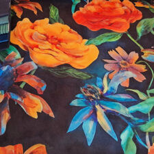 Λουλουδάτο ύφασμα επίπλωσης σε ρομαντικό στυλ